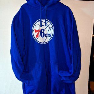 Philadelphia 76ers Sixers Hooded Hoodie Sweatshirt Embid NBA Men's 5XL Used